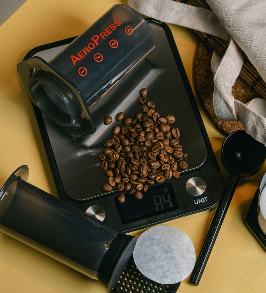 The Aeropress is a humble device that produces some of the best coffee flavours and aroma. We love our Aeropress!