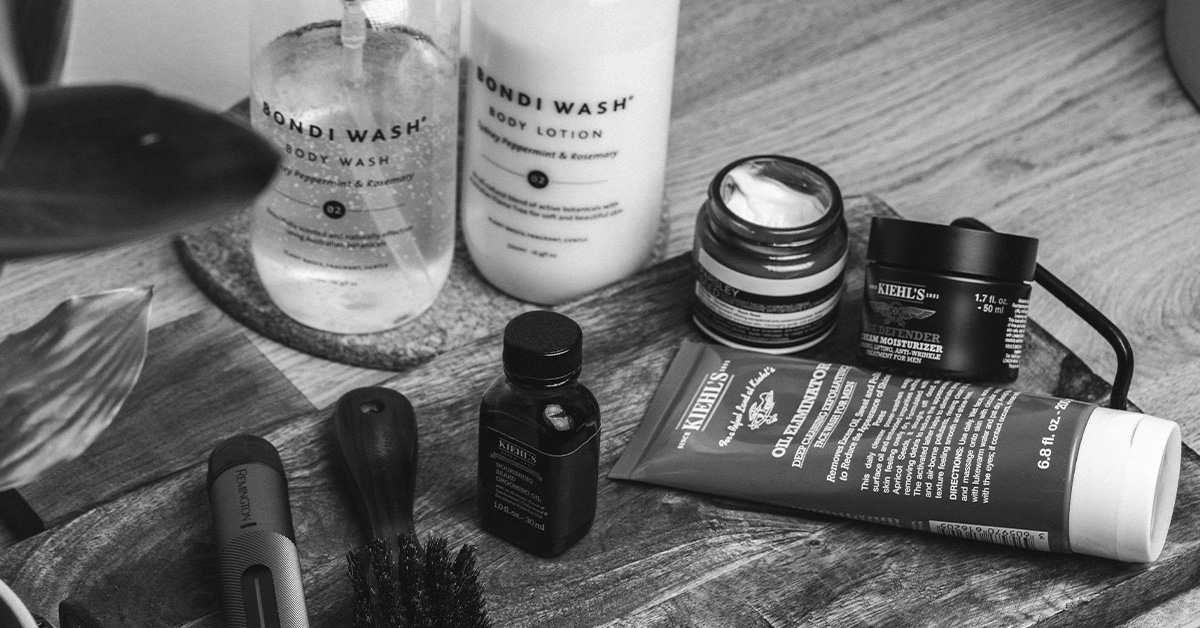 A minimal list of skin care products for men