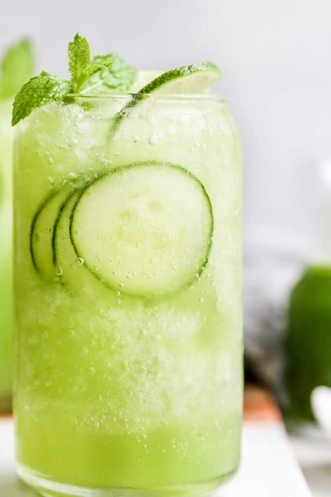 Another from these non alcoholic summer drinks is the always refreshing Cucumber Lime cooler