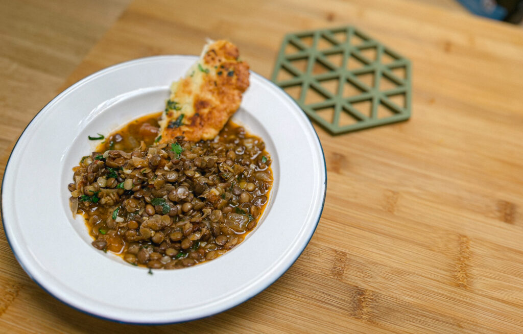 Our lentil stew in its glory