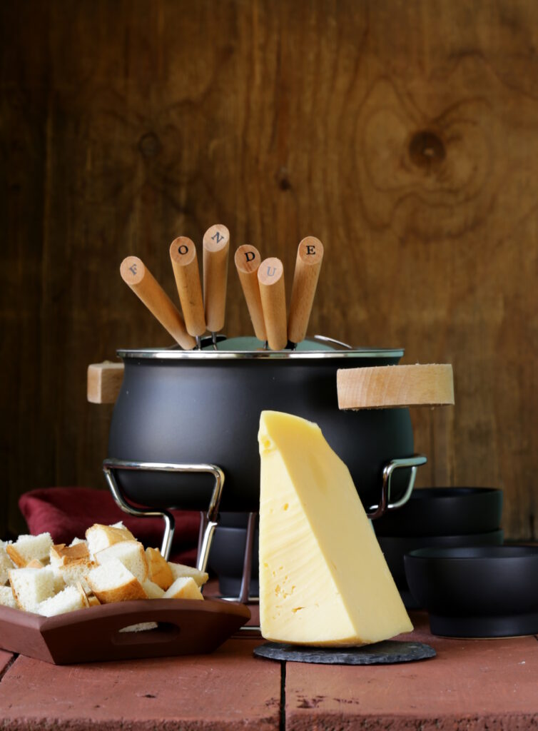Fondue also fits well in a fancy New year's eve dinner.